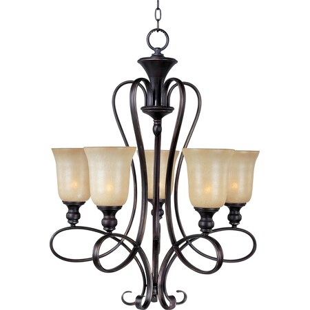 Maxim Lighting Infinity 5-Light 25.75" Wide Oil Rubbed Bronze Chandelier 21305WSOI
